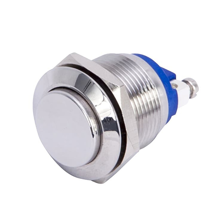 FR1302 - Raised Flat Stainless Steel Push Button