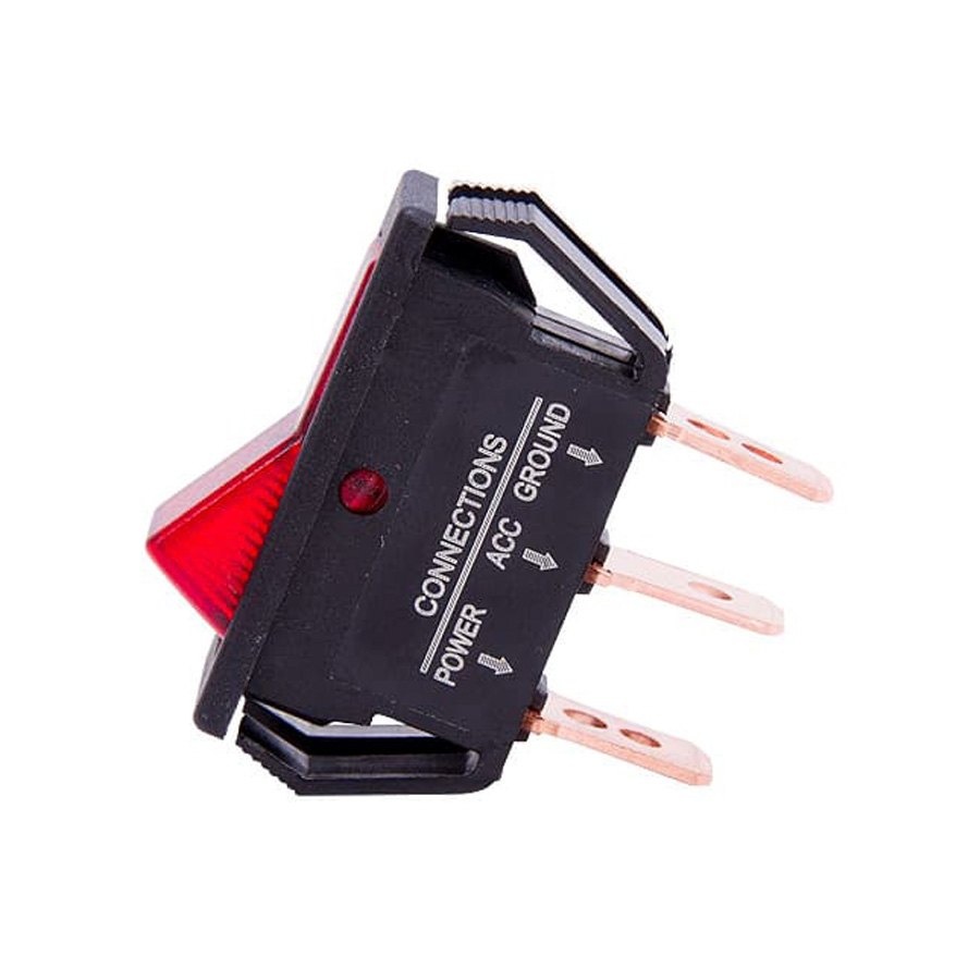 FR1303 - Red Illuminated Rocker Switch