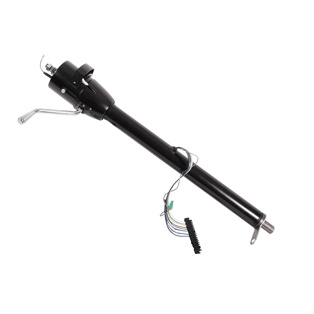 30&quot; Column Shift Tilt Column with Neutral Safety Switch - Black Powdercoat Finish