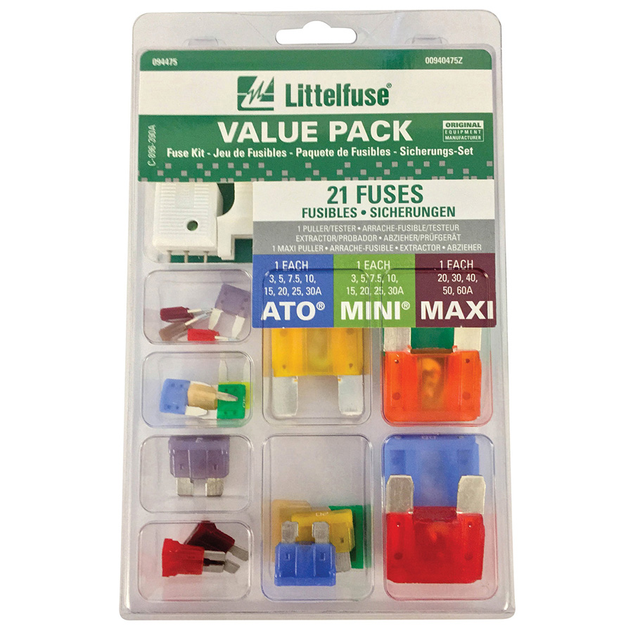 MINI/ATO/MAXI Fuse Super Value Pack, 21 pcs