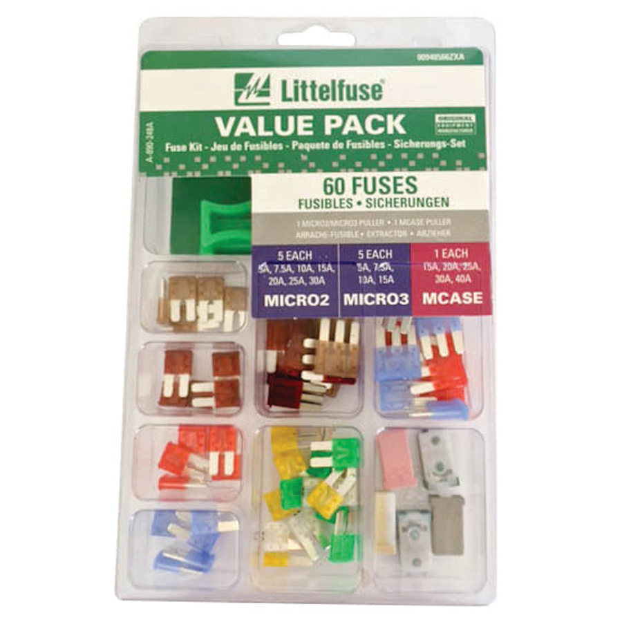 MICRO2, MICRO3 & MCASE Fuse Super Value Pack, 60 pcs