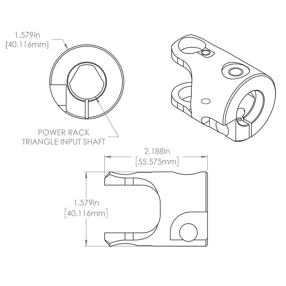 FR1789DD - Triangle Yoke X 3/4