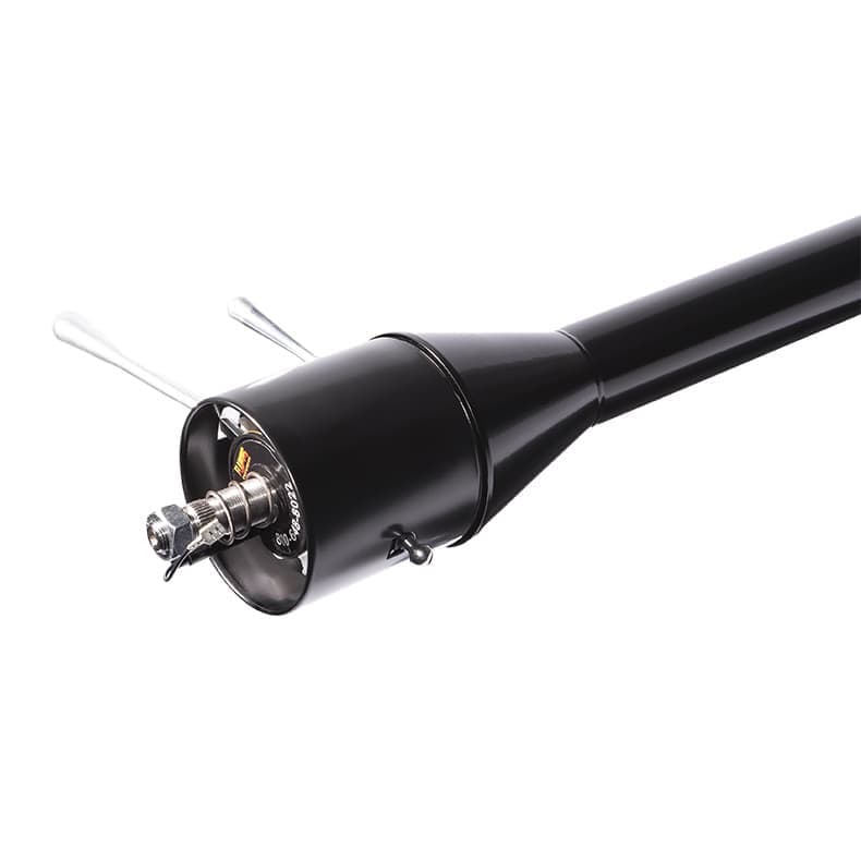 32" Plain Steel Tilt Steering Column - Floor Shift, Painable, For Hot Rod & Street Rod