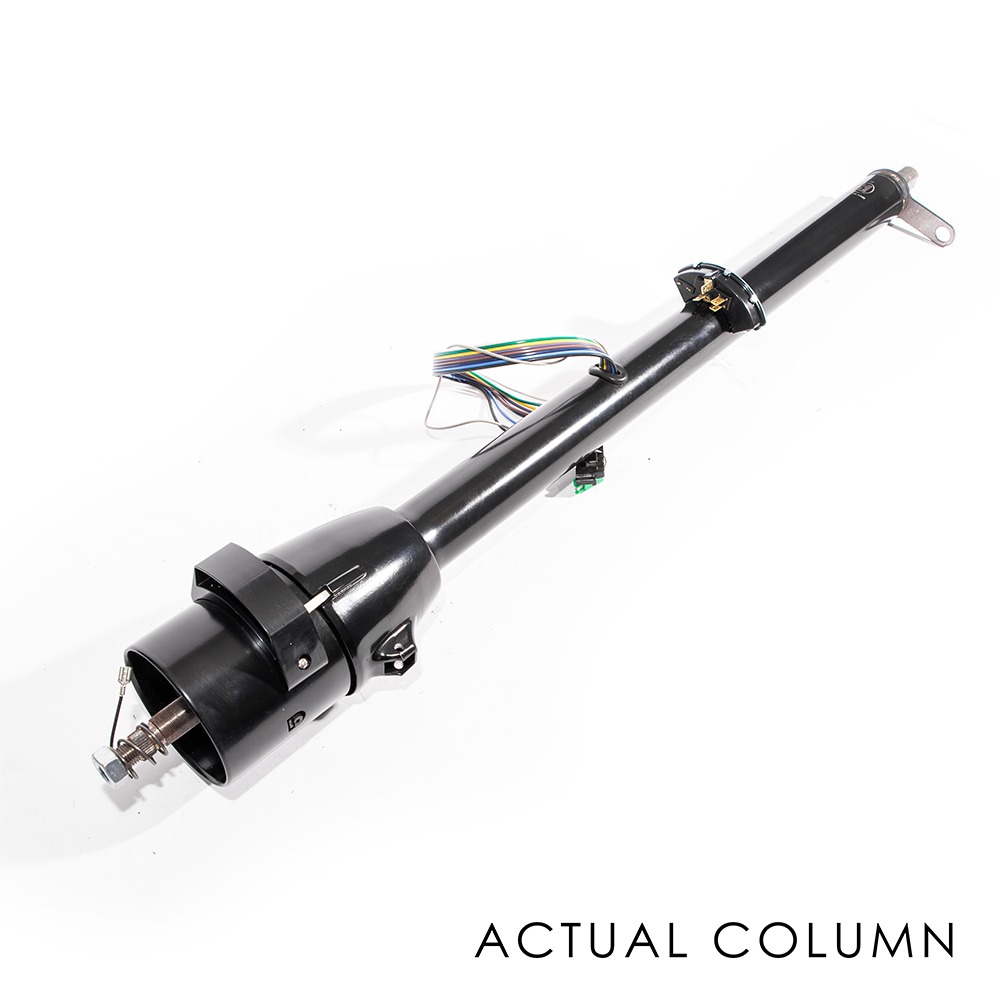 BLEM - 35" Column Shift Tilt Column with Neutral Safety Switch - Black Powdercoat