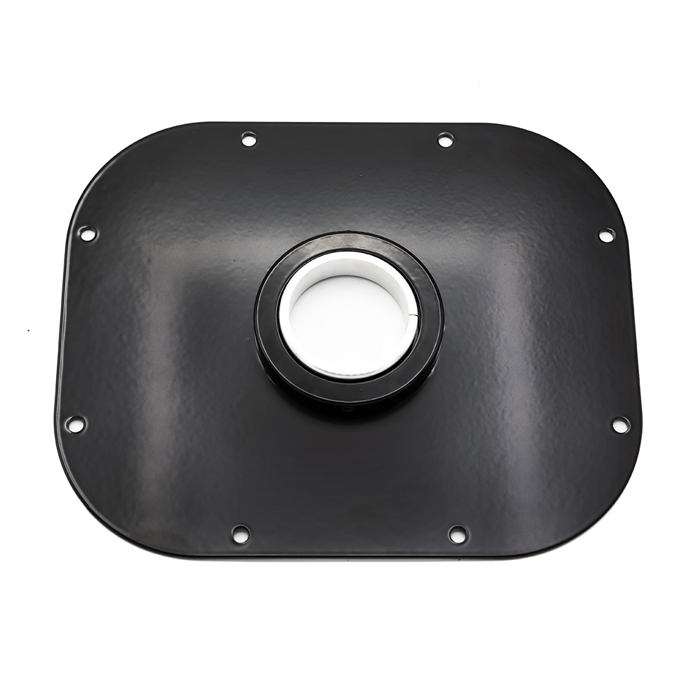 Blank Slate Swivel Floor Mount - Black Powdercoat