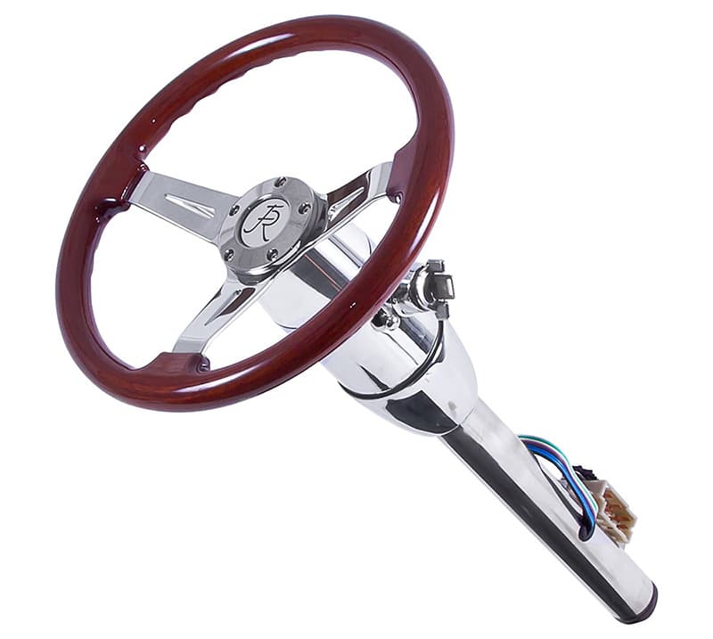 FR20123 - Woody's III Mahogany/Chrome 3 Spoke Wheel
