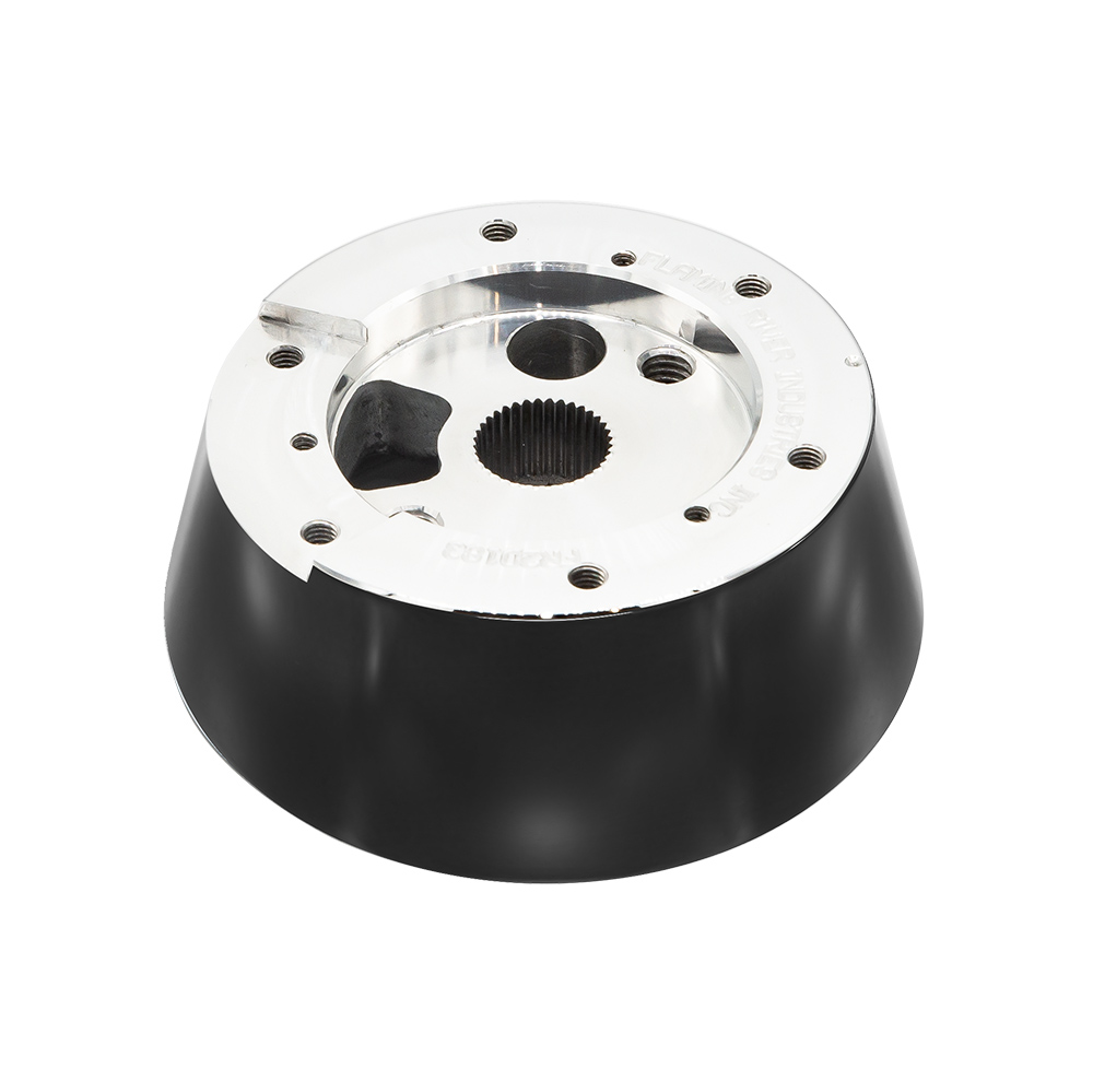 Corvette Wheel Adapter 6 Bolt Pattern - Black Powdercoat