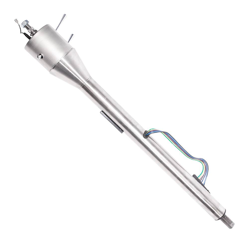 FR21025C - 1966-69 Mopar B-Body Non-Key Floor Shift Tilt Column W/O Slip Shaft/U-Joint - Paintable Mill Finish