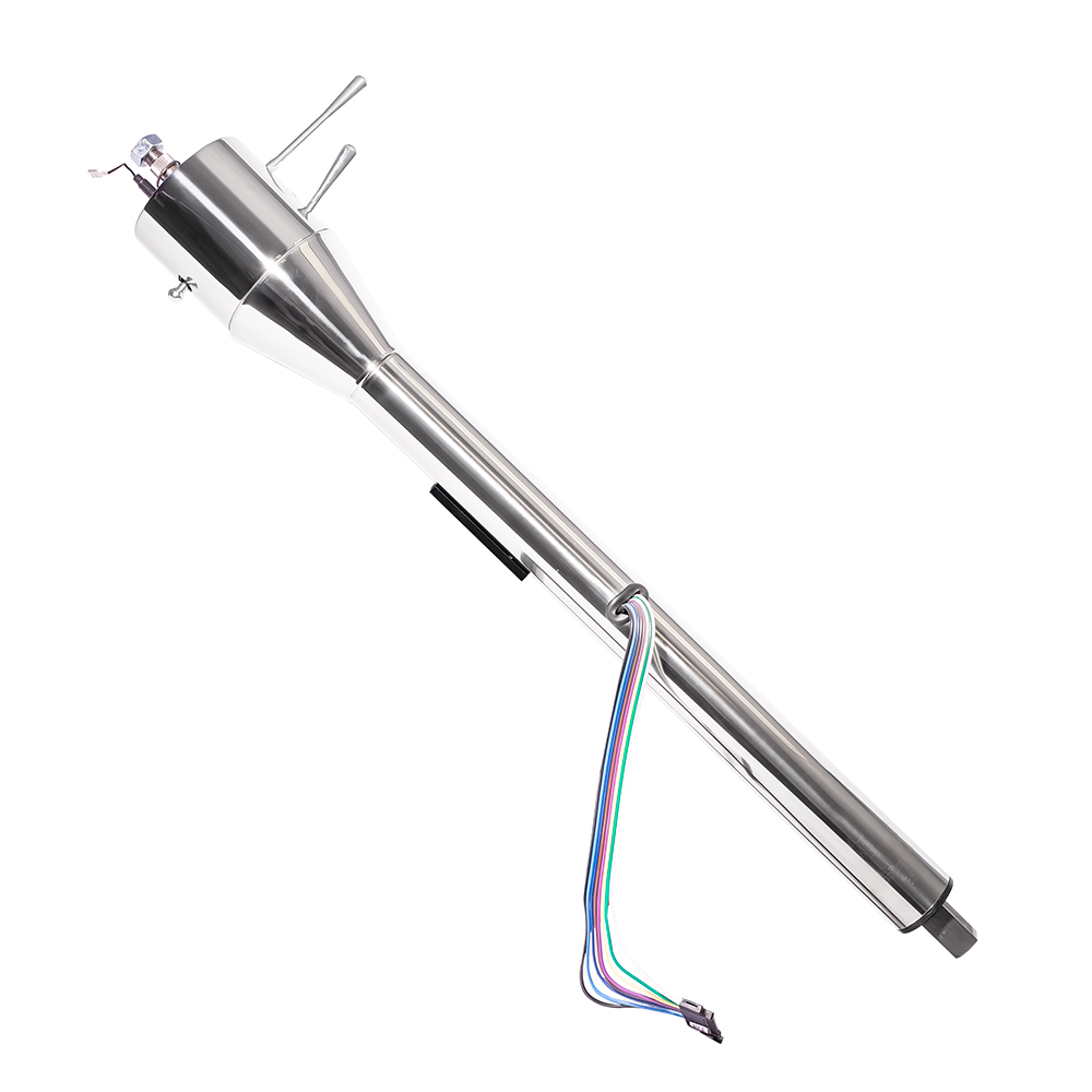 FR21025CSS - 1966-69 Mopar B-Body Non-Key Floor Shift Tilt Column W/O Slip Shaft/U-Joint - Polished Finish