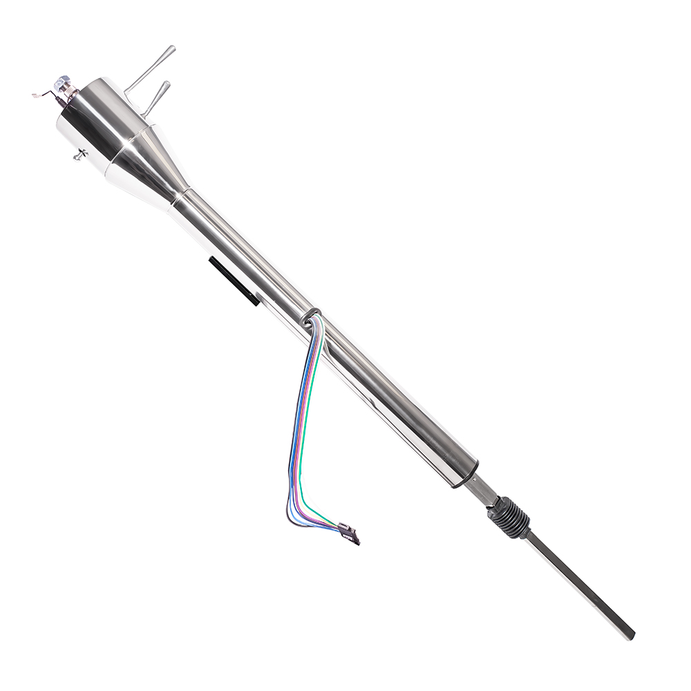 FR21028PL - 1964-69 Mopar A-Body Floor Shift Tilt Column: OE Manual Steering - Polished Finish