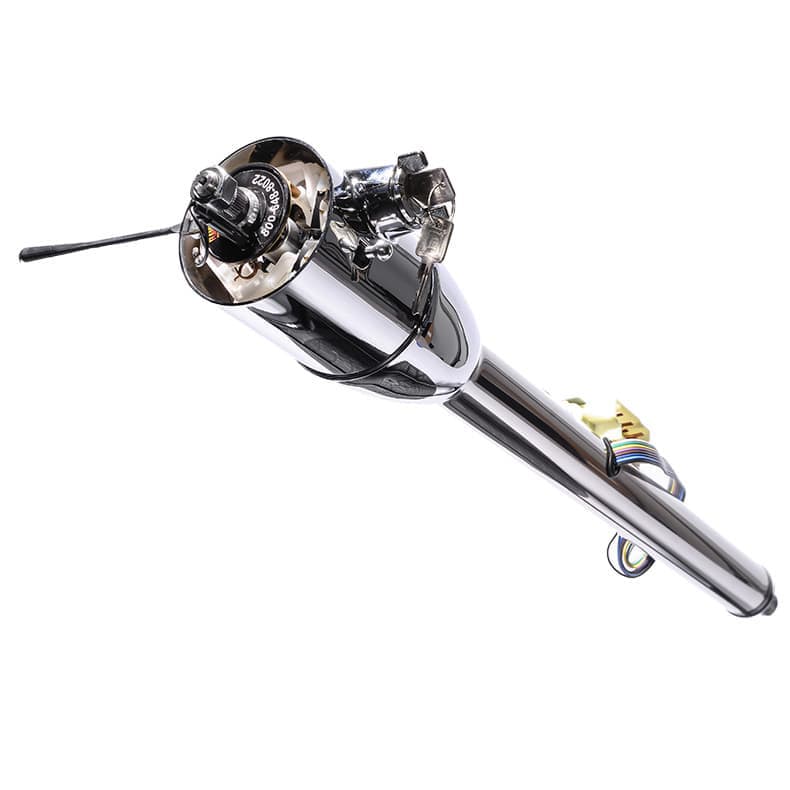 thumbnail image 2 of 32” Chrome Steering Column – Manual Floor Shift Tilt Ignition For GM – Mid Valley 2 of 4