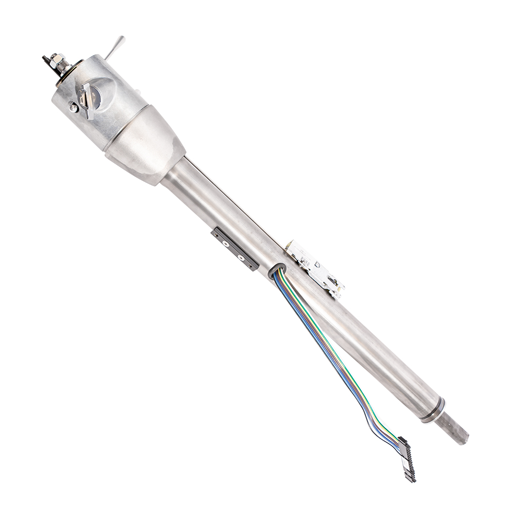 1970-76 Mopar A-Body Floor Shift Tilt Key Column W/O Slip Shaft/U-Joint - Paintable Mill Finish