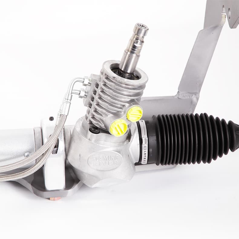 パワーシリカ FR311KTPWPL - 1957 Chevy Power Rack & Pinion Cradle Kit - Polished