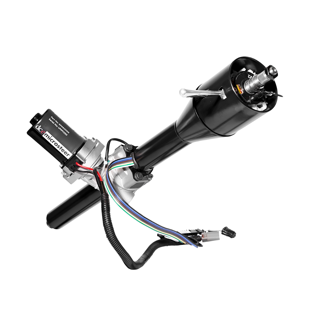 K&Ｍさま 1965-1966-mustang-microsteer-column-black powdercoat