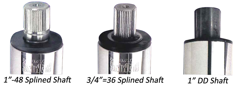 output shafts